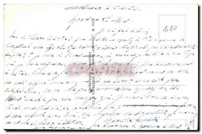 Innsbruck z Nordkittą (Tyrol) — widok z góry na góry i miasto — wydawca Innsbruck, N. "Monopol" — Rewers