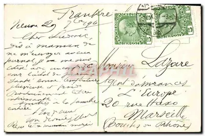 Cidade de Viena — Vista do Franzensring com o Parlamento — editor desconhecido — Verso