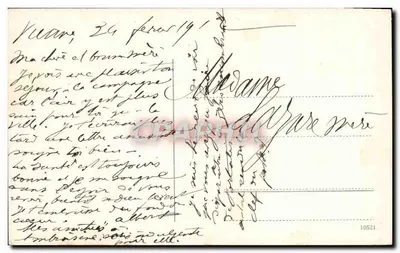 Viena — Vue sur le canal Franz-Josef — éditeur inconnu, n° de série 10521 — Verso