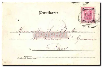 Stara pocztówka Wien Karnthner Ring — Rewers