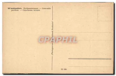 Wiesbaden — Pawienny dom — Terrasa domu leczniczego — Rewers