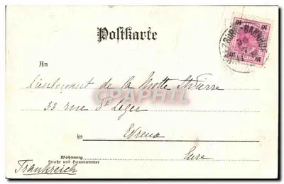 Curort Ischl, Ob.-Oe. — vista aérea do vilarejo e das montanhas — C. Ledermann jr., Wien I. Fleischmarkt 12, n° 5621 — Verso