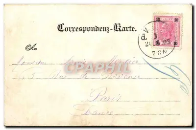 Reichsraths-Straße — Viena — Editor C. Lodermann jun. — Verso