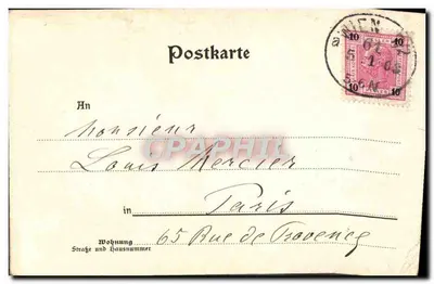 Praterstern — Monumento de Prof. K. Kundmann — C. Ledermann jr. Viena, n° 5475 — Verso