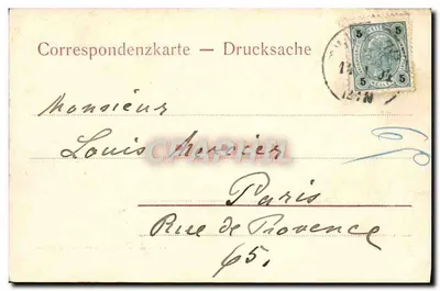 Albrechtsbrunnen e Monumento — Viena — O.R. No. 510 — Verso