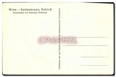 Wiedeń — Schönbrunn, Zamek — Sala Gobelins z gobelinami z Brukseli — Rewers