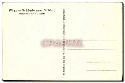 Wiedeń — Schönbrunn, Zamek — Pokój ogrodowy Marii Antoniny — Rewers