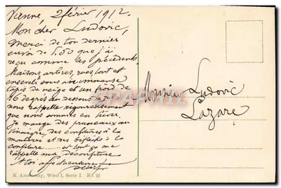Viena I. Stefansplatz — editor K. Amann, Viena I, série I, n° 21 — Verso