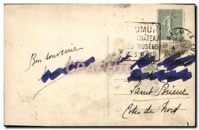 Saumur — Escola de Cavalaria — A. Londron, editor Saumur — Verso