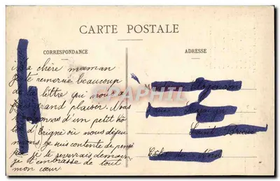 Około Angers — Wzniesiony monument na Roche de Murs w 1889 — L. V. pbot. — Rewers
