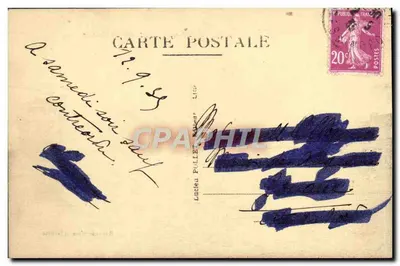 Lille - Gare et Place de la Gare — L.P. 56 — édition non datée — Verso