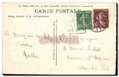 METZ — Porte Serpenoise — wydawca P. Bonneuve, n° 119 — Rewers