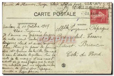Toulon — Vue Générale de la Rade prise de Balaguier — B. C. n°143 — Verso