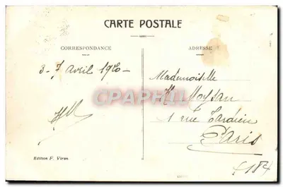 Lourdes — Vue Plongeante — Édition F. Viron n°23 — Verso