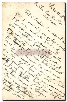 Dziecko z bukietem kwiatów — Wesołych Świąt — DIX PARIS 2189 — Rewers