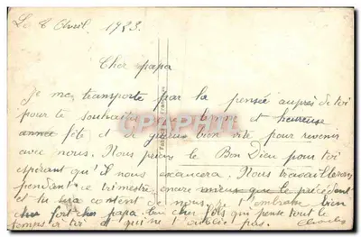 Niño con ramo de flores — Feliz cumpleaños — REX 867 — Reverso