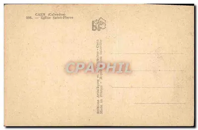 Kościół św. Piotra — Caen (Calvados) — Wydawnictwo Artystyczne i Graficzne - Caen — Rewers