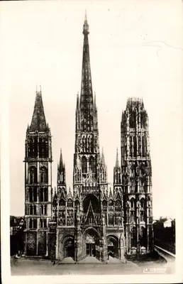 Rouen — Cathédrale — vue d'ensemble — édition La Cigogne