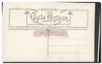 Girl with Flower Basket — Birthday — Sarrerac Phot. Coissant Paris n°3640 — Back