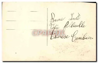 Ragazza che legge — Carta di auguri — La Faveur 66 — Verso