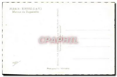La Cigogne — Dom Duguesclina — Éditions Photographique Véritable — Rewers