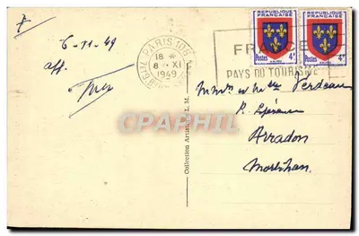 Floresta de FONTAINEBLEAU — O caminho dos Carvalhos — n°102 — Verso