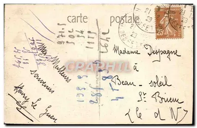 Paryż (8e) - Arc de Triomphe de l'Étoile — J.H. wydawca, nr 842 — Rewers