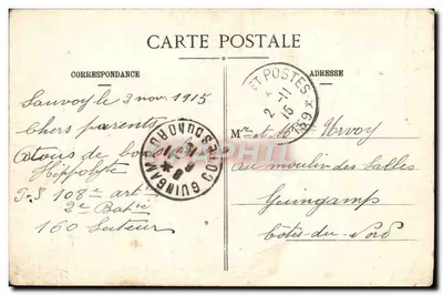 Sampigny (Meuse) — Residência de verão após bombardeio — Lure, editor — Verso