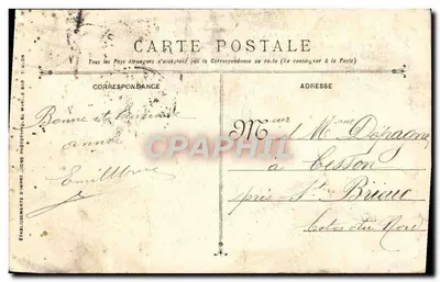 Croiseur-cuirassé Ernest-Renan — Marine Militaire Française — éditeur T. LION — Rewers