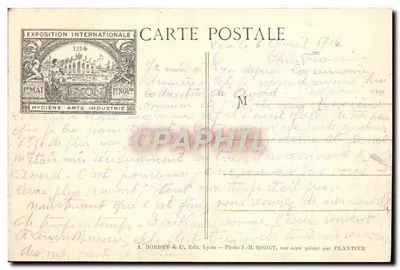 LYON i jego OKOLICE widziane z samolotu — Rhône - Saône — Rewers