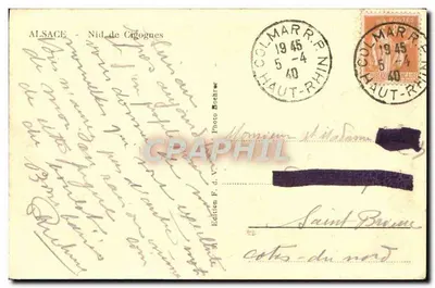 Alsazja - Gniazdo kruków — Wydawnictwo F. d. V., nr 91 — Rewers