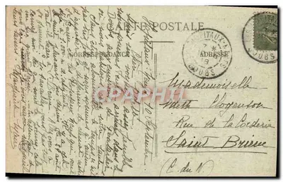 Gory Wody Doubs po spadku — granica francusko-szwajcarska — wydawca nieznany, nr 1178 — Rewers