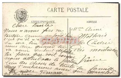 Attesa del postino — Rue de la République, Parigi — Visé & Paris, N° 860 — Verso