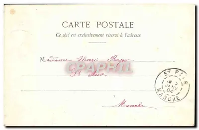 Femme au train — scène de départ — éditeur A. Chaorhaud, n° de série non visible — Verso