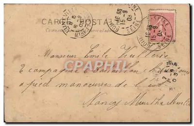 Duas jovens na praia — G.B. — Carta postal — Verso