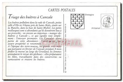 Cancale — 贝类分拣 — LL. — 背面