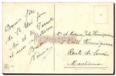 Bouquet de roses — éditeur Louis Stroï — n° 1038 — Rewers