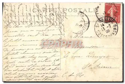 Bilhete postal antigo Hermanville Sur Mer La Bluette La Risette — Verso