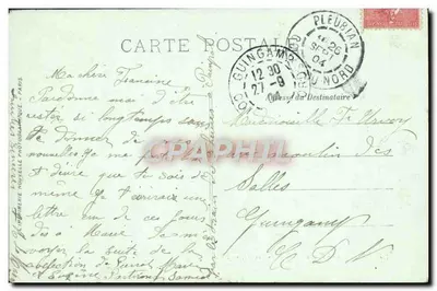 CPA Rouen Ensemble De Bon Secours — Verso