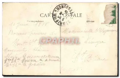 Monte Saint-Michel — Vista Geral do lado Sul — Editor EID, n° 126 — Verso