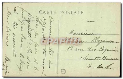 Lion-sur-Mer — De Kerk — Algemene Uitzicht — Collectie J.A. — Achterkant