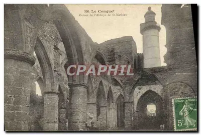 Le Conquet — Ruínas da Abadia de St-Mathieu — Editor: C. Gage de Saint-Brevet, n° 526