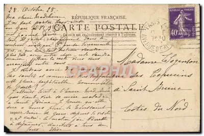 Arcueil, o — Aqueduto duplo conduzindo a água da Vanne para Paris (altura até 42 metros) — Editor P. & J. P. + 100 T. poel, reproduções bicolores — Verso