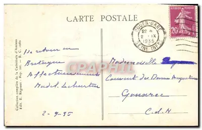 Katedra w Amiens — Nef widziana z tribuny organów — Rewers