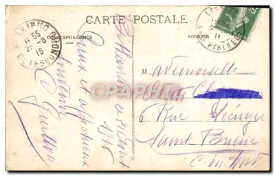 Stara pocztówka Les Pyrenees Illustrees Betharram La Chapelle Saint Leon — Rewers