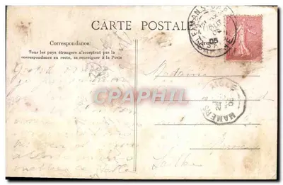 Le Mans — La rue de Tessé — Salle des Dépêches, éditeur L. L. M. — Achterkant