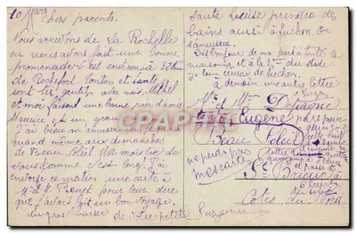 La Rochelle - Wejście do portu - L. G. - n° 1248 — Rewers