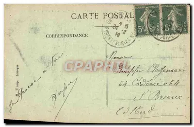Font-Romeu — O Calvário (alt. 1800m) — Faïenceries Limoges — Verso
