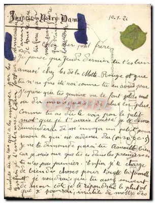 Bilhete postal antigo Mamers Rue Du Fort — Verso