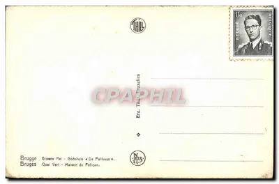 Bruges — Canal do Pelikaan — Editor Thil — Verso